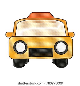 Taxi cab frontview