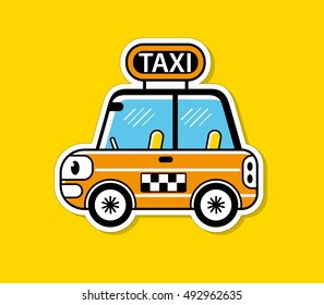 Taxi cab icon.