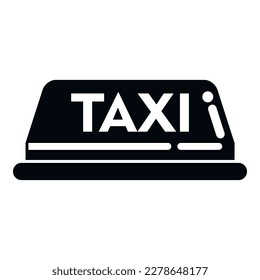 Taxi cab icon simple vector. Airport flight. Travel plane