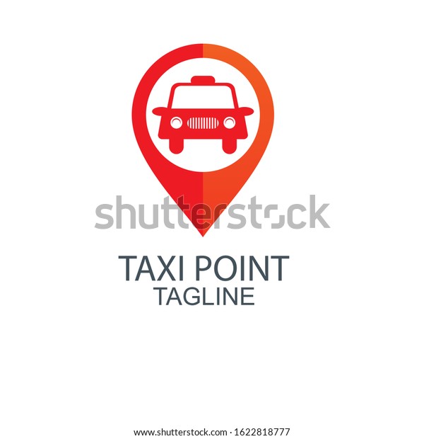 Taxi, cab logo, design. Taxi point graphic\
icon. Vector\
illustration