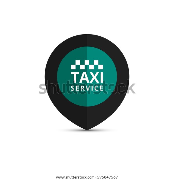 Taxi, cab logo, design. Taxi point graphic\
icon. Vector\
illustration.