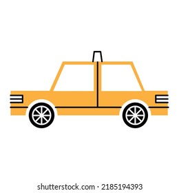 taxi cab mean transport icon