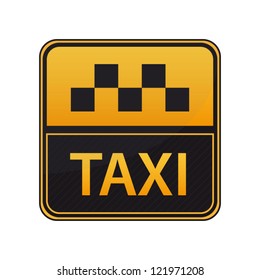 Taxi cab modern sign design