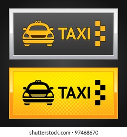 Taxi cab set label