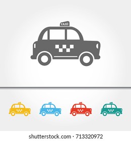 Taxi Cab Single Icon Vector Illustration
