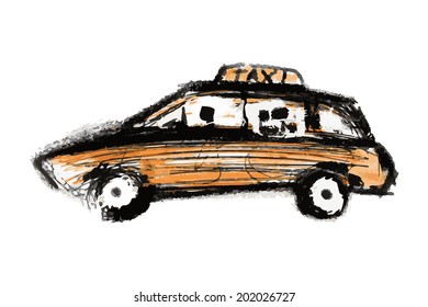 Taxi cab sketch