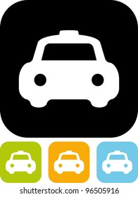 Taxi cab - Vector icon isolated