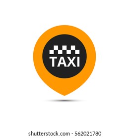 Taxi, Cab Vector Logo, Design. Taxi Point Graphic Icon.