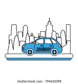 Taxi cab vehicle
