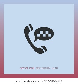Taxi call sign, vector design element