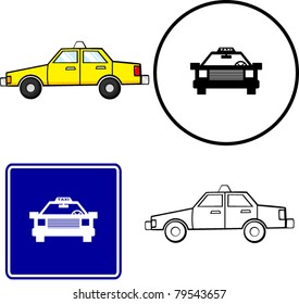 coche de taxi