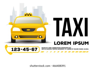 Taxi Car Banner Poster Template