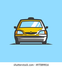 Taxi Car Cab Logo in Vector Graphics