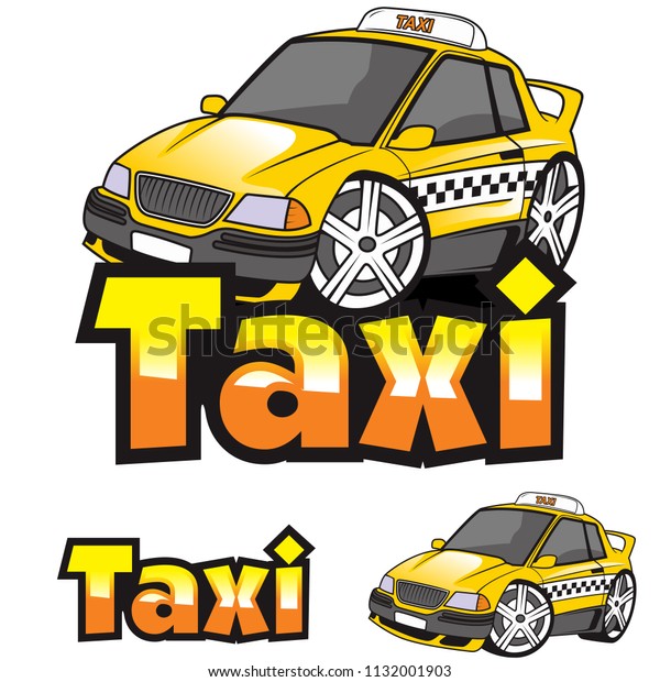 Taxi Car Cartoon Vector\
logo