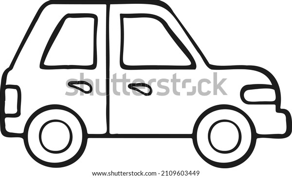 Taxi car\
delivery, delivery home icon drawn by\
hand