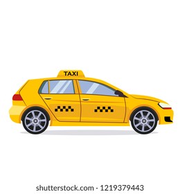 Taxi car flat design