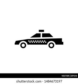 Taxi car icon city transportation vector illustration logo template. EPS 10