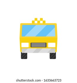 Taxi Car Icon Front View Vector Stock Vector (Royalty Free) 1633663723 ...