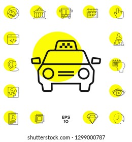 Taxi Car icon. Graphic elements for your design