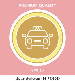 Taxi Car icon. Graphic elements for your design