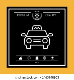 Taxi Car icon. Graphic elements for your design