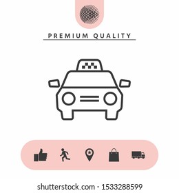 Taxi Car icon. Graphic elements for your design