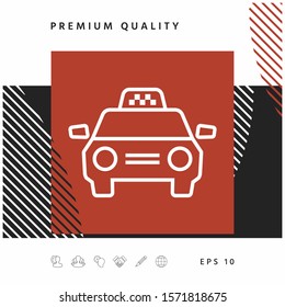 Taxi Car icon. Graphic elements for your design