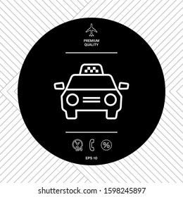 Taxi Car icon. Graphic elements for your design