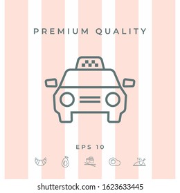 Taxi Car icon. Graphic elements for your design