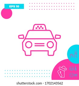 Taxi Car icon. Graphic elements for your design