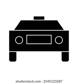 Diseño de ilustración de icono de coche taxi