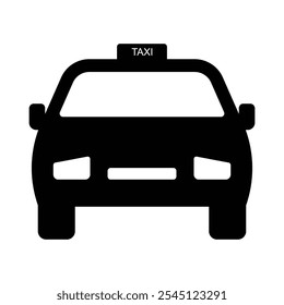 Diseño de ilustración de icono de coche taxi