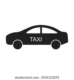 Diseño de ilustración de icono de coche taxi