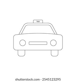 Diseño de ilustración de icono de coche taxi