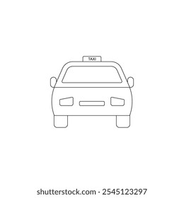 Diseño de ilustración de icono de coche taxi