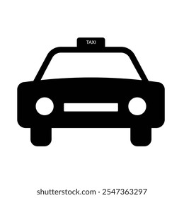 Diseño de ilustración de icono de coche taxi