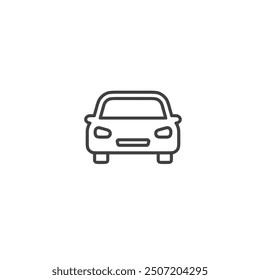 Taxi car icon logo flat vector design