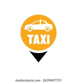 Taxi car icon logo. Taxi service logo.