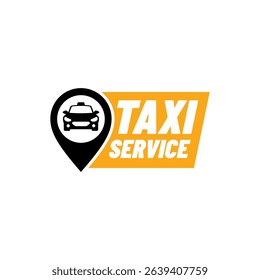 Taxi car icon logo. Taxi service logo.