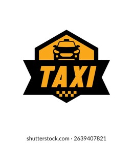 Taxi car icon logo. Taxi service logo.