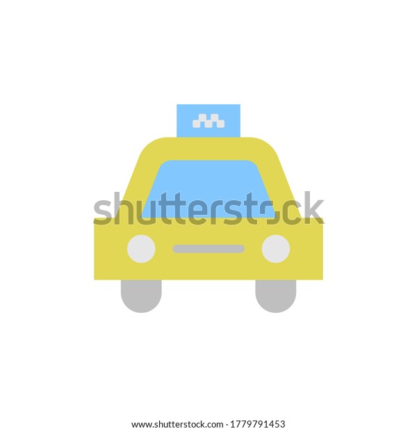 Taxi, car icon.\
Simple color vector elements of taxi service icons for ui and ux,\
website or mobile\
application