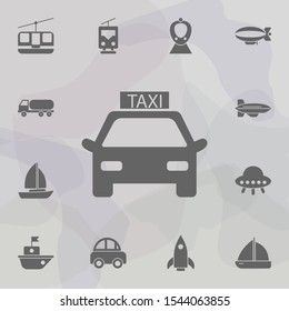 taxi car icon. Simple set of transport icons. One of the collection for websites, web design, mobile app
