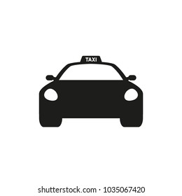 Taxi car icon. Vector illustration.
