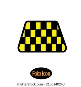 taxi car icon with white bacground