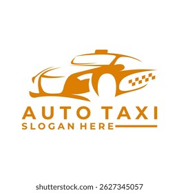 Taxi car logo design vector. abstract Taxi car logo design. Elegant Taxi car logo