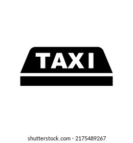 Taxi car roof sign. Vector.