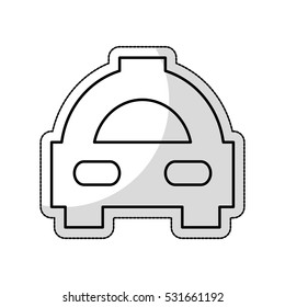 taxi car service isolated icon vector illustration design