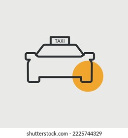 taxi car service vector icon travel and transportation icon
