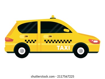 taxi car sideview isolated icon