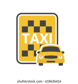 Taxi car sign